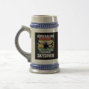 Adrenalin-Junkie-Fallschirmspringer Bierglas
