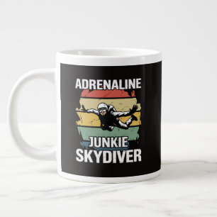 Adrenalin-Junkie-Fallschirmspringer Jumbo-Tasse