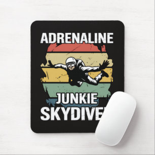 Adrenalin-Junkie-Fallschirmspringer Mousepad