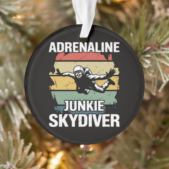 Adrenalin-Junkie-Fallschirmspringer Ornament (Baum)
