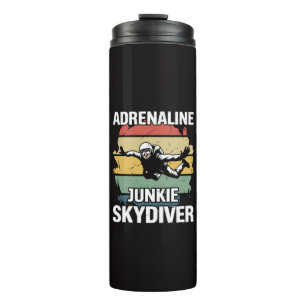 Adrenalin-Junkie-Fallschirmspringer Thermosbecher