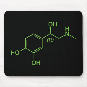 Adrenalin-Molekül-Chemie-Diagramm Mousepad
