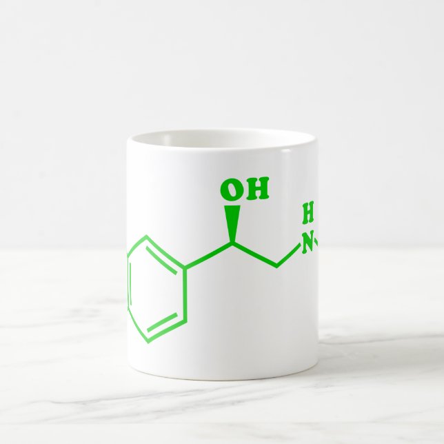 Adrenalin Molekulare chemische Formel Kaffeetasse (Mittel)