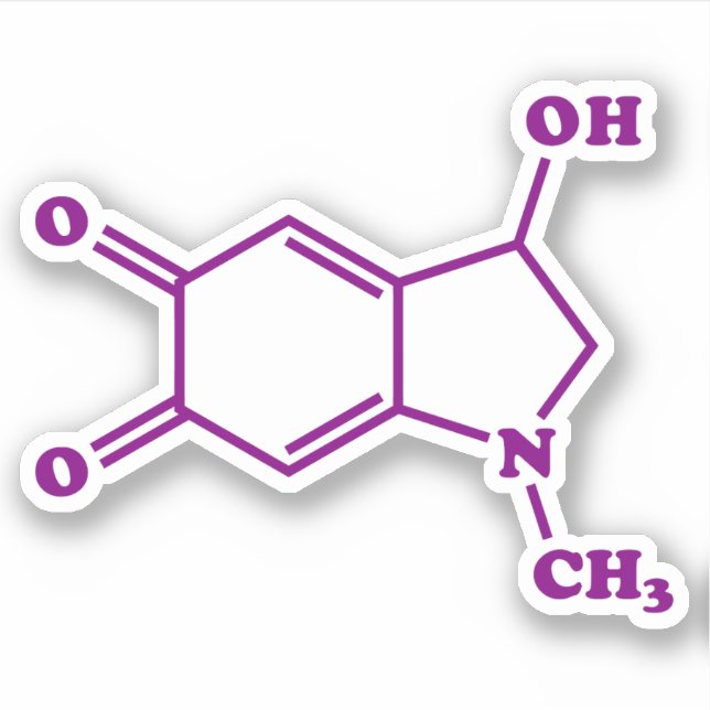 Adrenochrome Molekulare Chemische Formel Aufkleber (Vorderseite)