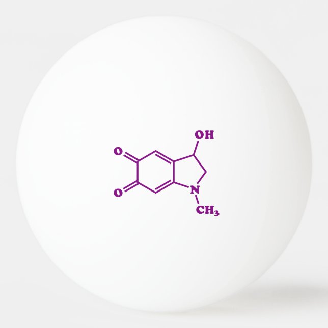 Adrenochrome Molekulare Chemische Formel Tischtennisball (Vorderseite)