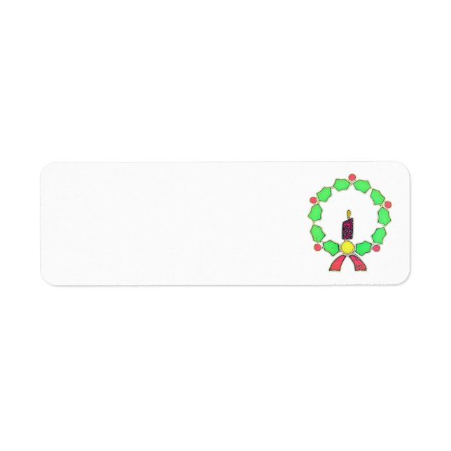 ADRESS ETIKETTIEREN CHRISTMAS ART UND DESIGN (Vorne)