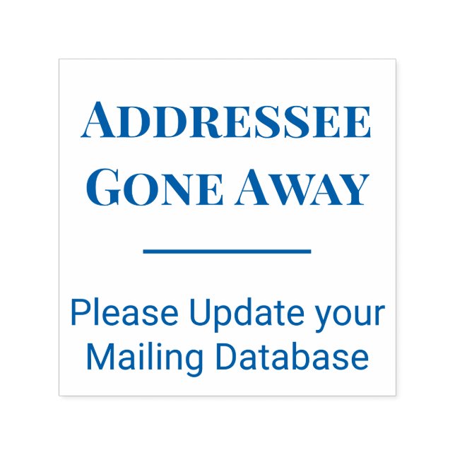Adressaten verschwinden - Nicht an dieser Adresse Permastempel (Design)