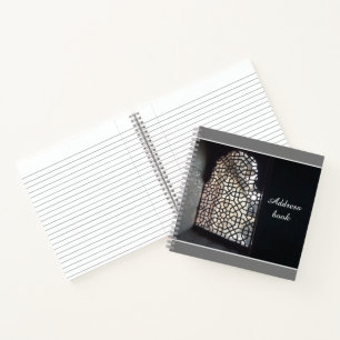 Adresse Abstraite Carnet spiral foncé