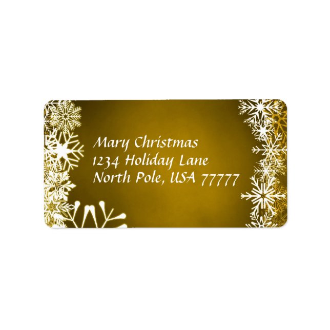 Adresse de Noël Avery Étiquette (Devant)