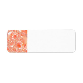 Adresse de pêche et de crème florale et étiquettes