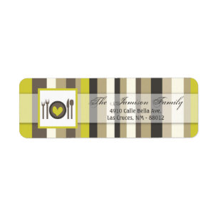 Adresse de retour de .75"x2.25" Étiquette Chine Pl