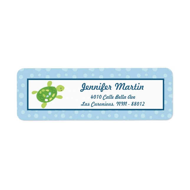 Adresse de retour de .75"x2.25" Étiquette récif de (Devant)