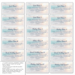 Adresse des Beach Gast Aufkleber