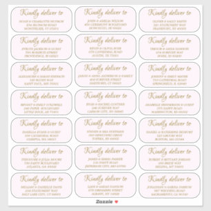Adresse du client mariage Autocollant en vinyle co