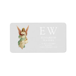 ADRESSE ETIKETT MIT WEINCHRISTMAS ANGEL ADRESSAUFKLEBER