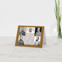 Adresse NoteCard Präsidenten-Day Tribute