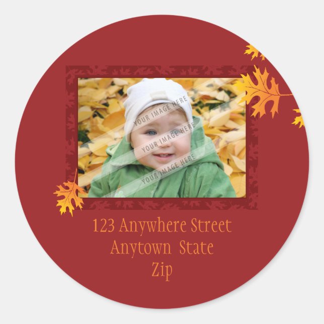 ADRESSE PHOTO STICKER :: mache feuilles 1A (Devant)