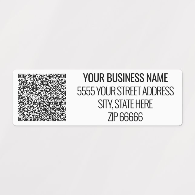 Adresse professionnelle personnalisée et Étiquette (Design 1)
