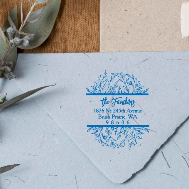 Adresse Trendy Einfache Extravagante Wildblumen &  Gummistempel (Von Creator hochgeladen)