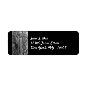 Adressen-Etikett des Reich-Staats-Gbd New York