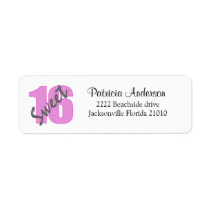 Adressen-Etiketten des Bonbon-16