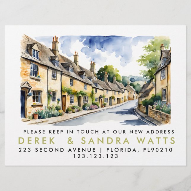 Adressenänderung,d umgeschobene Ankündigungskosten Flyer (Vorne)