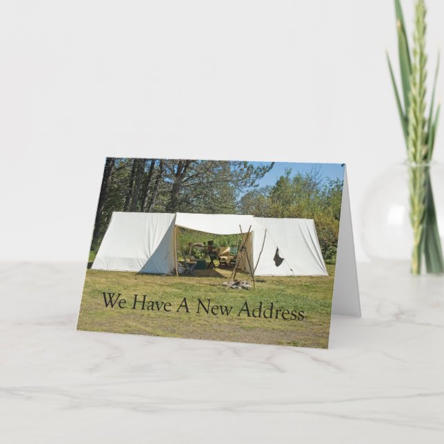 Adressenänderung: Großer Zent Ankündigung (Vorderseite)