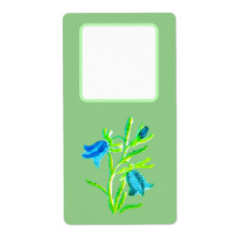 Adressenaufkleber Blume Design