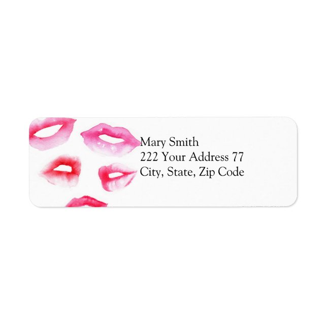 Adressenaufkleber für Fashion Lips (Vorne)