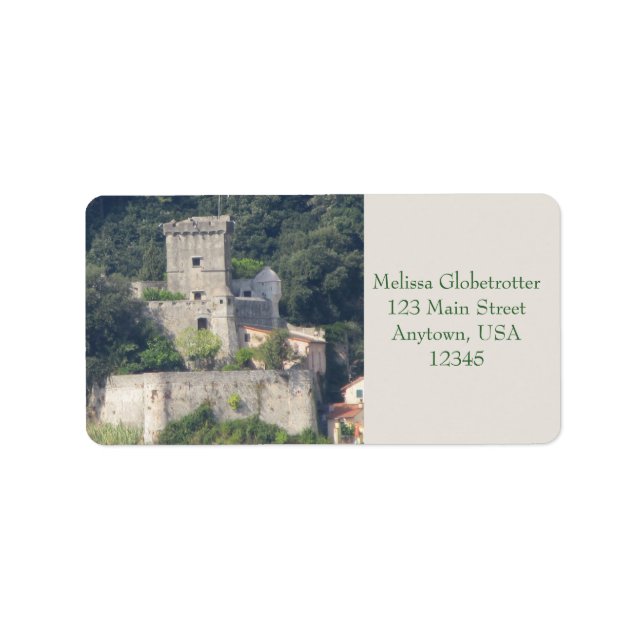 Adressenmarken - Schloss Lerici Adressaufkleber (Vorne)