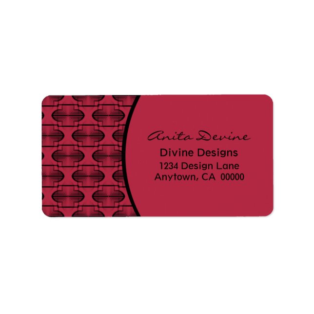 Adressetikett für antike Bögen (Vorne)