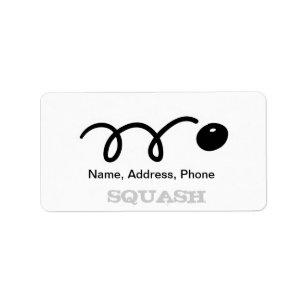 Adressetiketten/Aufkleber zum Thema Squash Adressaufkleber