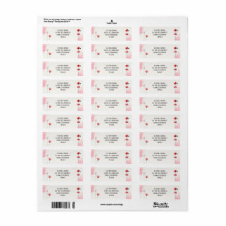 Adressetiketten "Coquelicots"