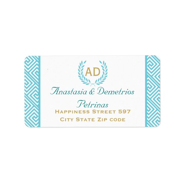 Adressez la demande de étiquette (Devant)