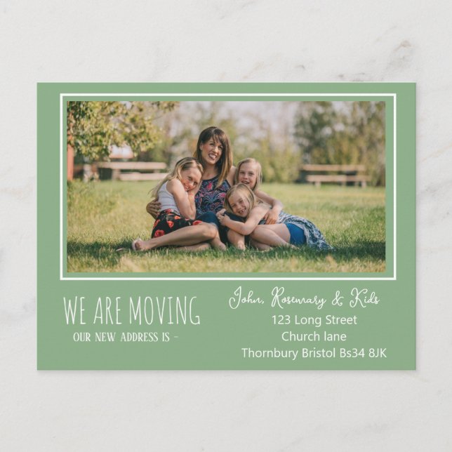 Adresskarte Neu Postkarte (Vorderseite)