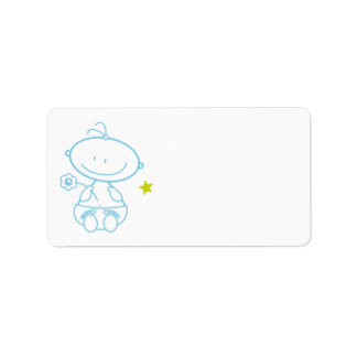 adresstickers baby boy adressaufkleber