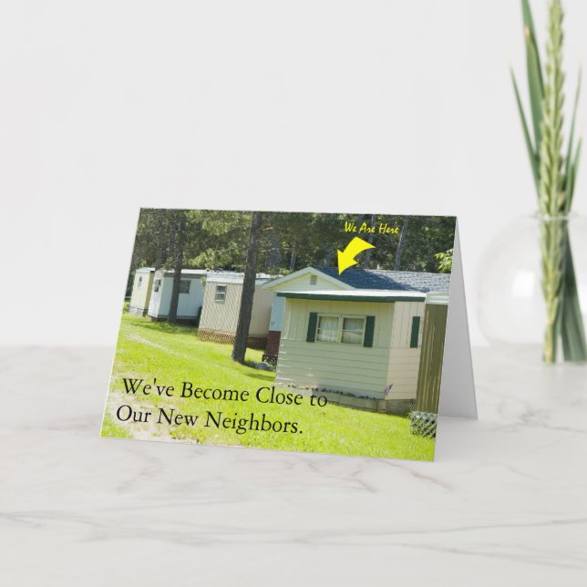 Adresswechsel: Nahe Nachbarn Ankündigung (Vorderseite)