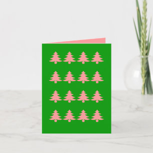 ADRETTE WEIHNACHTSBÄUME FEIERTAGSKARTE