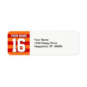 Adretter Streifen Kürbis-orange Rot-Team-Jerseys