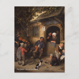 Adriaen van Ostade Der Geiger Postkarte