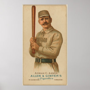 Adrian C. Anson, Chicago-Weiß-Strümpfe Poster