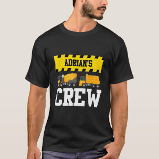 Adrian Construction Crew Custom Dumptruck Dump Tru T-Shirt