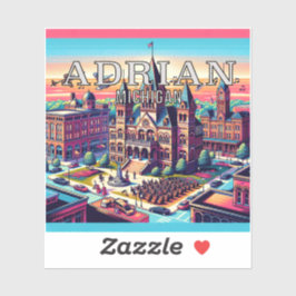 Adrian Michigan 3 Inch Vinyl Sticker