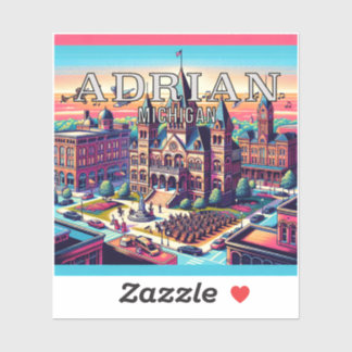 Adrian Michigan 3 Inch Vinyl Sticker
