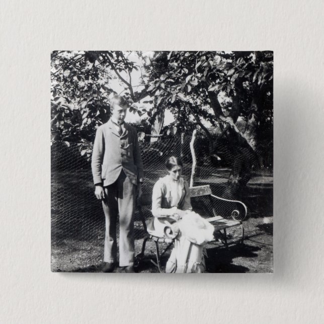 Adrian und Virginia Stephen, 1900 Button (Vorderseite)