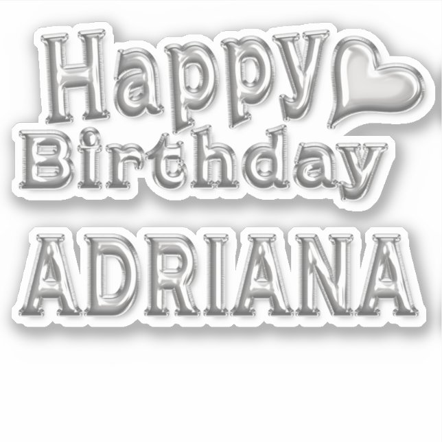 Adriana Happy Birthday Autocollants (Devant)