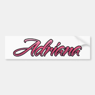 Adriana verblassende rosa Aufkleber Sticker Autoaufkleber