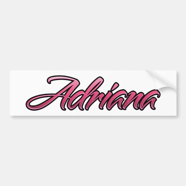 Adriana verblasste rosa Aufkleber Sticker Autoaufkleber (Vorne)