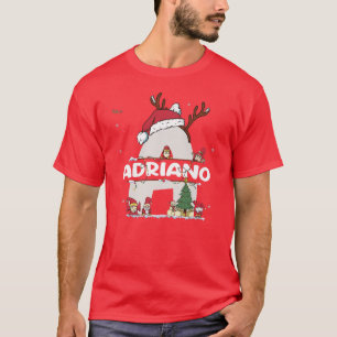 Adriano Christmasw Adriano Name für lustige Weihna T-Shirt