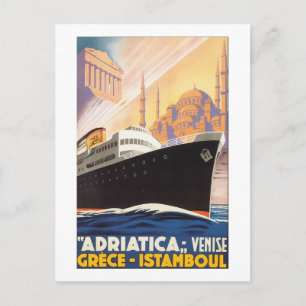 Adriatica Venedig Griechenland Istanbul Postkarte